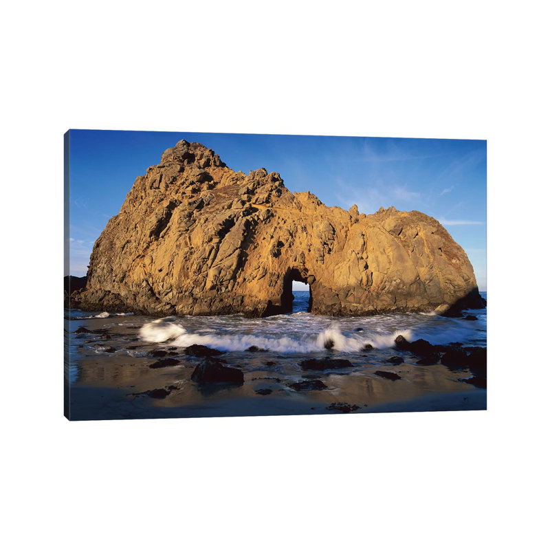Sea Arch At Pfeiffer Beach, Big Sur, California by Tim Fitzharris - Wrapped Canvas Print, 20.32 cm H x 30.48 cm W