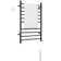 Ancona Novara Dual 10-Bar Wall Mount Towel Warmer in Matte Black with Countdown Timer