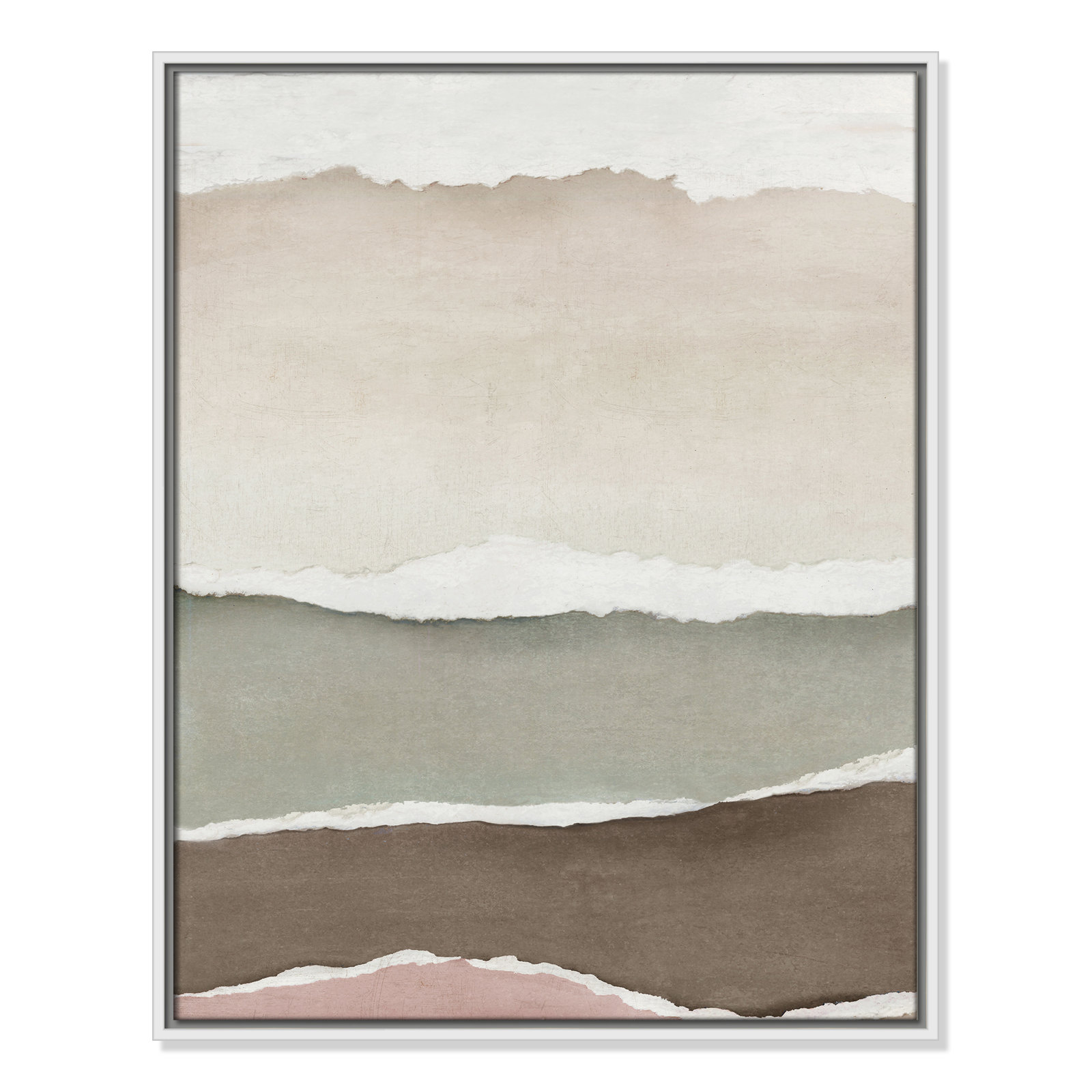 Torn Whispers I Print by Emma Peal, 29.5" H x 23.5" W, White Floater