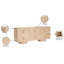 Kleintank Rubberwood with Veneer Sideboard / Buffet-1052085413