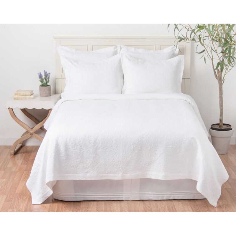 Taie décorative en coton Jardin Matelasse, Standard