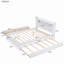 Lit plateforme avec rangement en bois avec DEL, 2 tiroirs et 1 lit gigogne