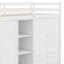 Lit mezzanine avec tablettes, armoires et tiroirs-609867483
