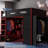 Red Full Size Gamer Loft Bed With Desk, , And Storage Shelves For Personal Belongings Cable Management Pc Tower-34896907
