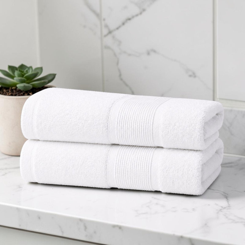 Luzia Hand Towel - White - Set of 2