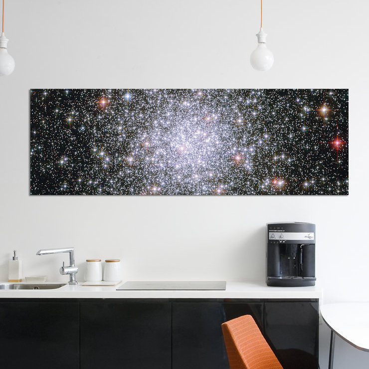 « cosmique stardust », impression sur toile, H 12 po x l 36 po x P 1,5 po