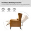 Fauteuil inclinable manuel en faux cuir Alexis-342415589