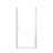Shower Door  - Brushed Nickel Aluminum Frame Material, Half Frame,1/4"(6Mm) Tempered Glass Explosion Proof Film-124402386