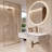 Juniper 24" Wall Mounted Solid Surface Floating Bathroom Sink with Concealed Drain - White-67247469