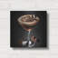  «Chocolate Martini - Rich And Creamy» par Rey Klimt, art mural en métal