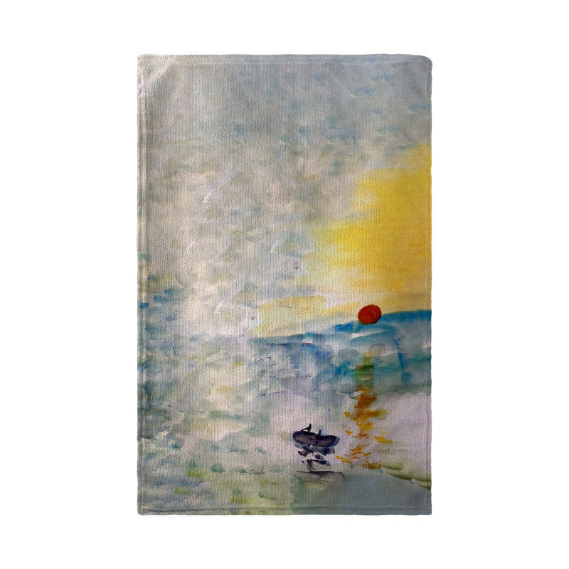 Abstract Sunset Kitchen Towel