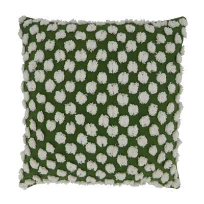 Raissa Collection Pom-poms Cotton Throw Pillow
