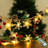 30 Led 10Ft Christmas Garland Snowflake Lights, Pine Cones Red Berry Battery Operated Fairy String Lights 8 Lighting Modes With Timer Indoor Outdoor Tree Decor Fireplace Mantle Decorations Warm White