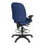 Chaise de bureau multifonctionnelle à dossier haut en tissu Regress Comfort Series avec accoudoirs réglables et bleu marine - bleu marine-1568394273