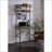 Desks, Industrial Rustic Oak &amp; Black Writing Desk with 2-Tier Shelving | Black,Oak | Metal,Synthetic Wood