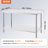 VEVOR Stainless Steel 60'' L x 30'' W x 34'' H Work Table