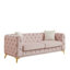Canapé Chesterfield de luxe avec revêtement en velours et détails capitonnés-610917070