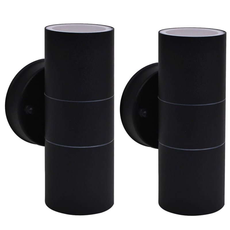 Whitty 2 - Bulb Outdoor Wall Lantern, Black