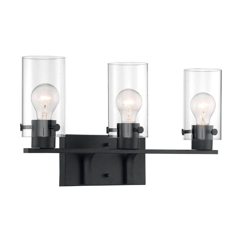 Barines 3 - Light Dimmable Vanity Light, Matte Black