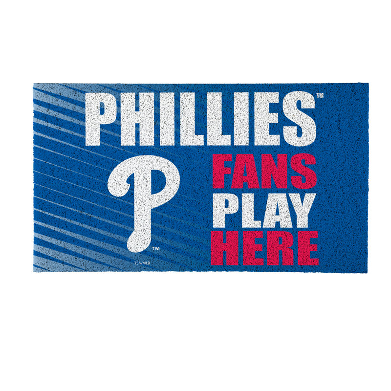 Tapis en PVC Philadelphia Phillies Fan, 28 po x 16 po