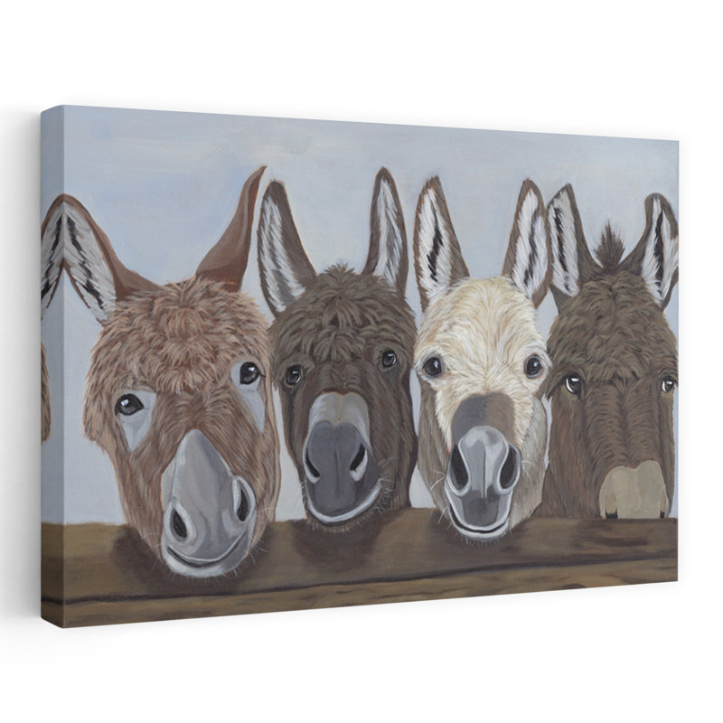 Art contemporain Barnyard Buddies, 16" H x 24" W