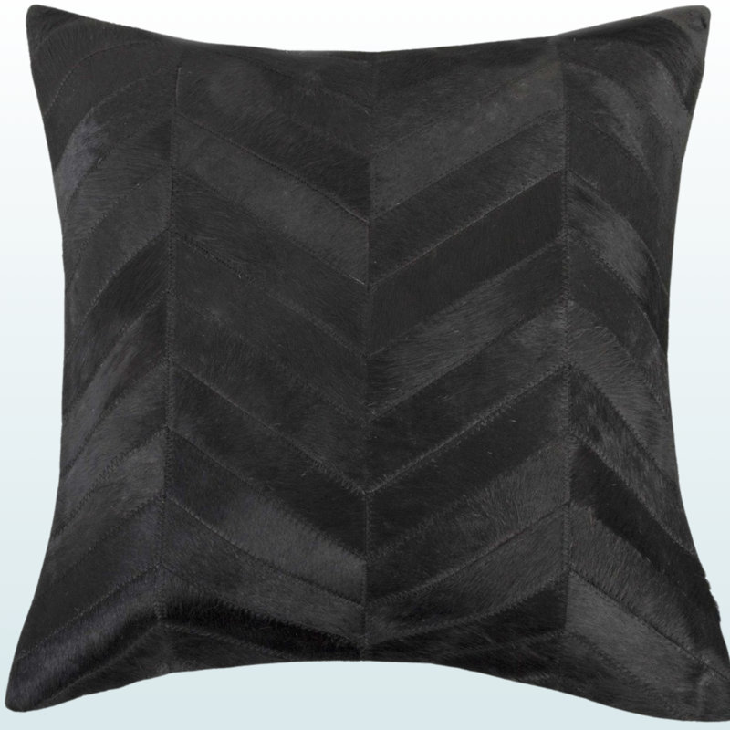 Coussin Chevron, Noir, Polyfill