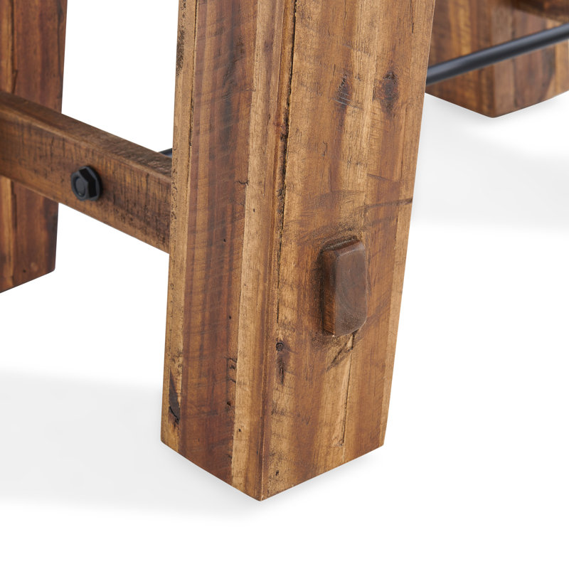 Table d'appoint en bois massif de 27 pouces Durango