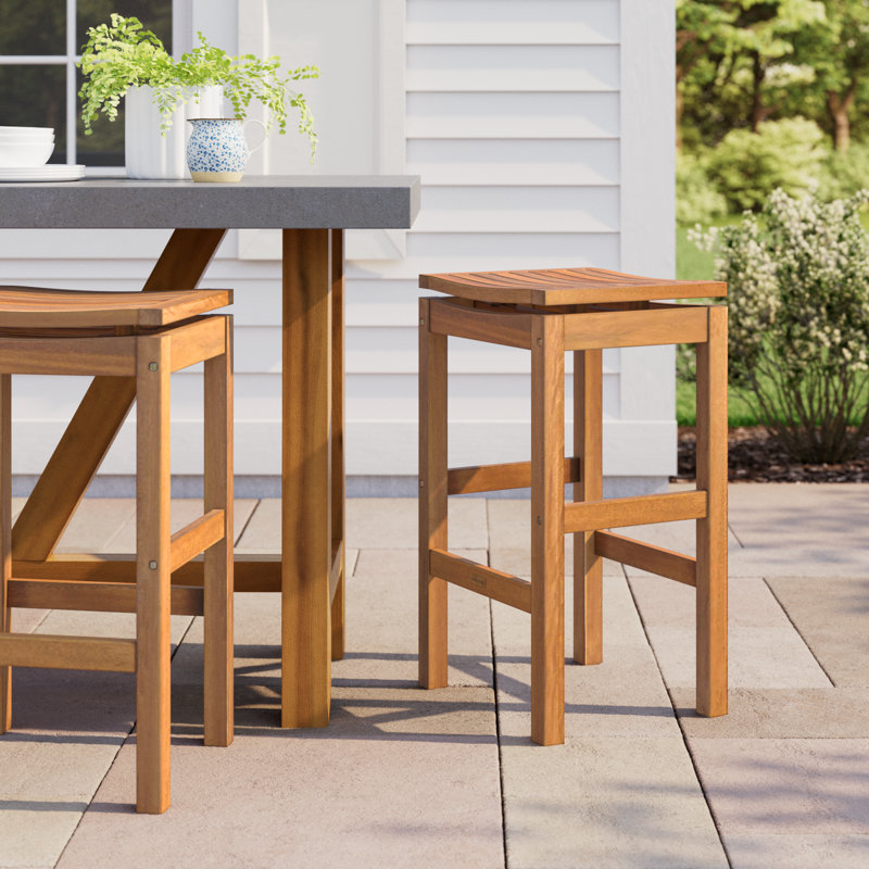 Tucker Eucalyptus Outdoor Stool
