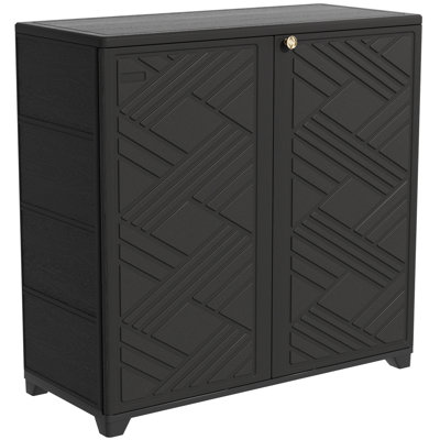 Armoire de rangement extérieure en résine imperméable et Kinint