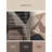 Machine Washable Patterns And Textures Modern Geometric Shapes Rug in Gray – Beige Binding-732280951