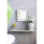 Miroir d'appoint 18 po x 18 po à finition argent vieilli, miroir mural de style traditionnel pour salon, entrée, bureau, chambre à coucher, couloir