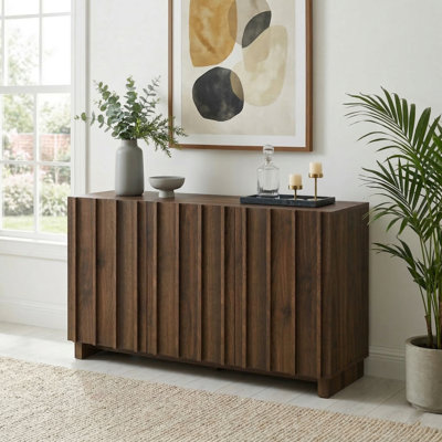 Buffet avec portes cannelées verticales Araminta