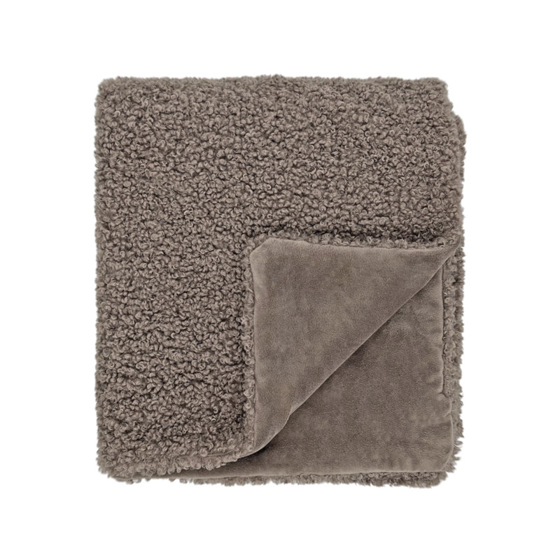 TEDDY CURLY THROW, Brown