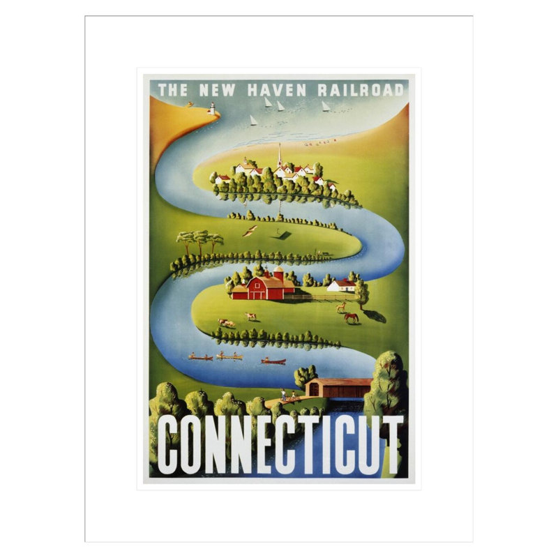 «Connecticut» par Ben Nason, impression numérique sur toile, H 21,75 po x l 16,36 po