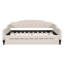 Lit plateforme simple TG avec tête de rangement à DEL, station de charge, lit gigogne simple et 2 tiroirs, gris-1910508008