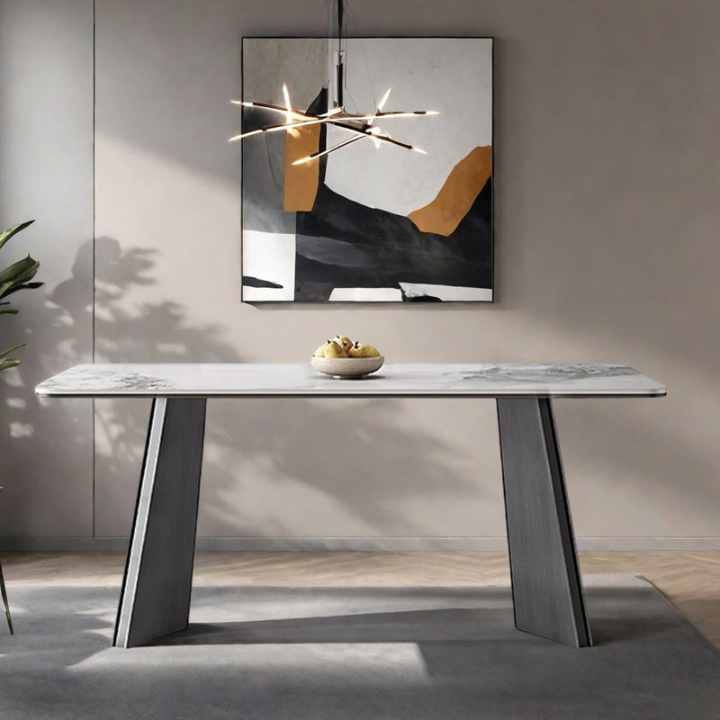 Table de salle à manger Modern Modern, H 29,5 po x L 86,6 po x l 39,4 po