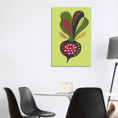Beetroot by Flatowl - Wrapped Canvas Print