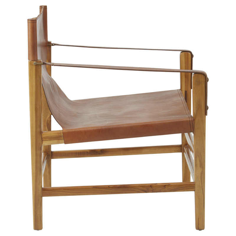 Natalie Upholstered Armchair, Natural, Brown