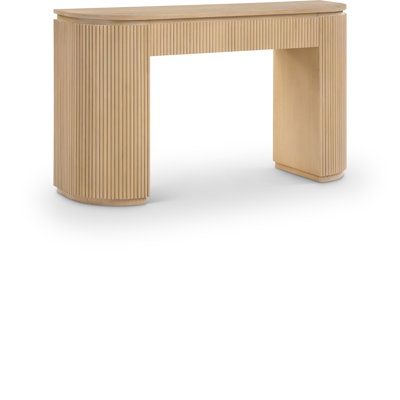 Console en bois massif et placage de chêne Koertdine