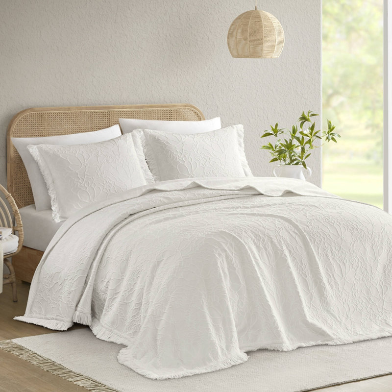 Ensemble de couvre-lit grand 3 pièces, Queen Sheet Set + 2 Additional Pieces, White