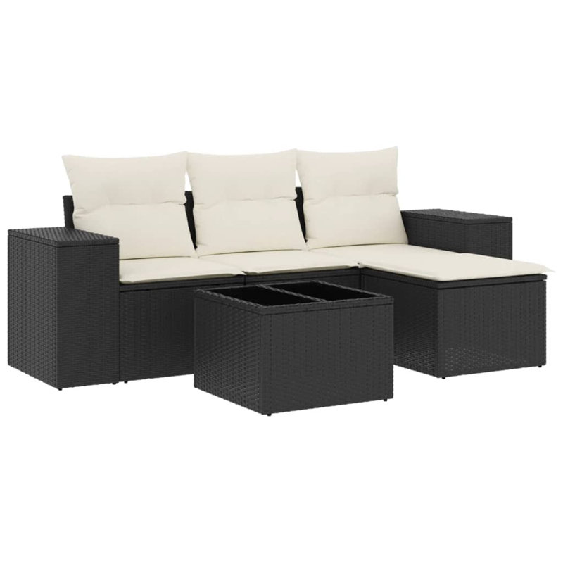 Ensemble de canapé de jardin modulaire en rotin PE Vidaxl