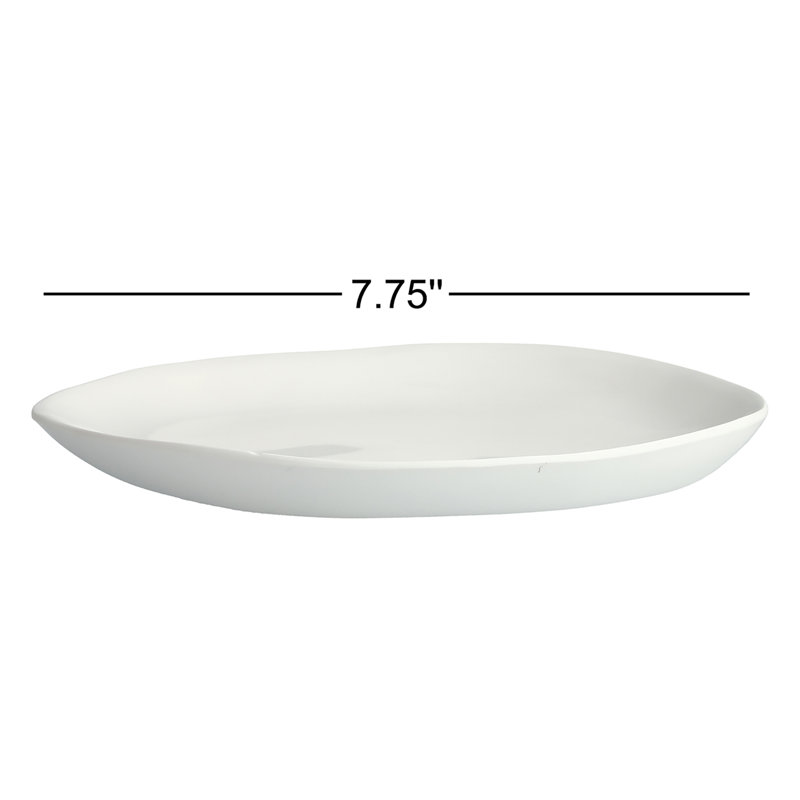 Sandia Melamine Salad Plate, White