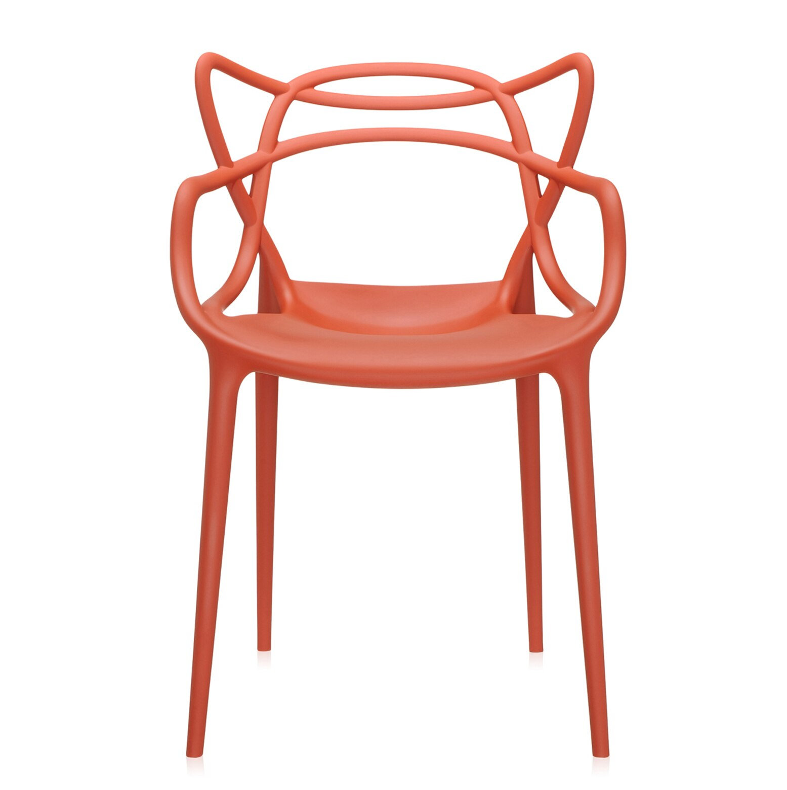 Masters 18.11'' H Stacking Armchair, Russet