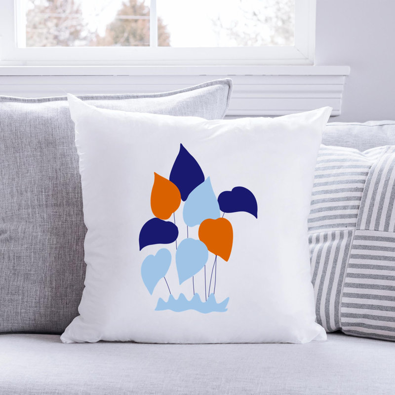 Nautical Sea Life_101 - Coussin décoratif en polyester, H 14 po x l 14 po