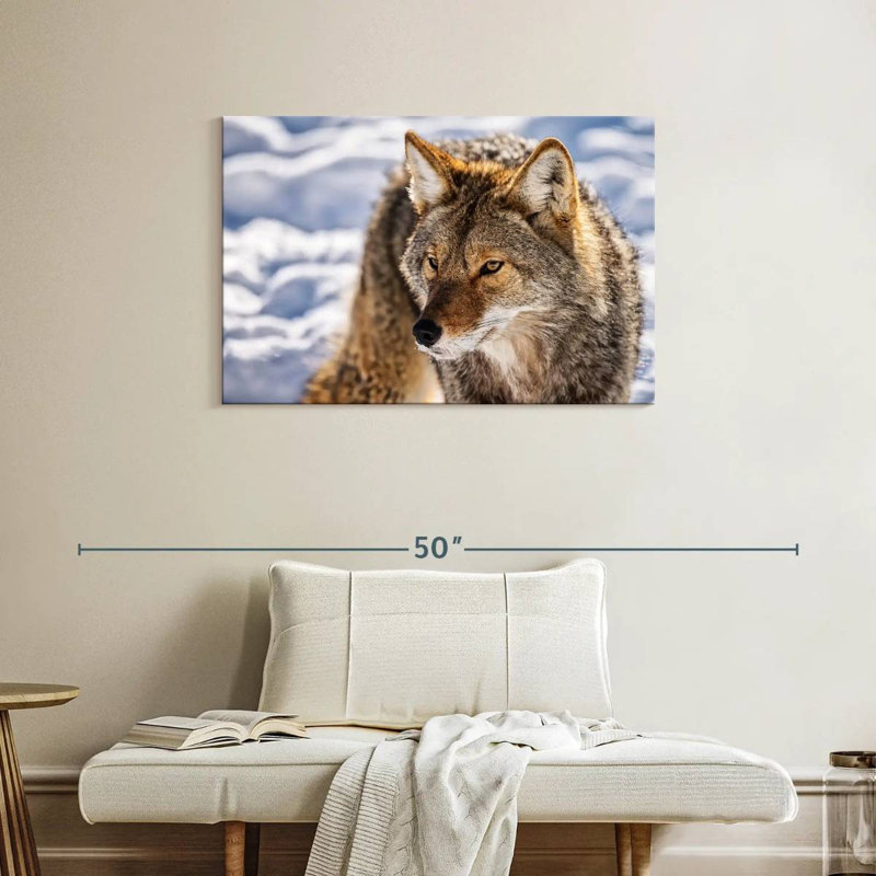 Hunting Wolf, 24" H x 36" W