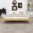 Solid Dry Bamboo Wood Platform Bed-1791587020