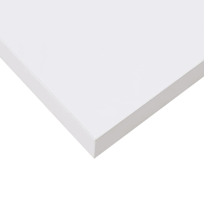 Tablette murale Tablette flottante à fixation murale pour cadre photo, Blanc très luisant, H 1,5 po x l 15,7 po x P 9,1 po