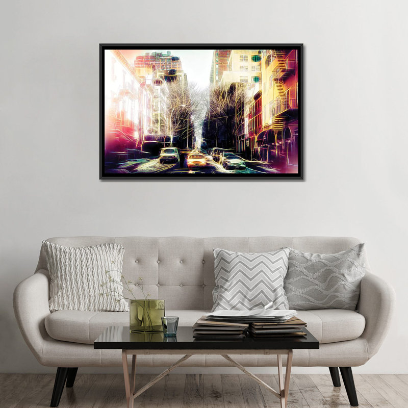 «Yellow Reflections» par Philippe Hugonnard, impression sur toile tendue sur châssis, H 32 po x l 48 po x P 1,5 po