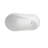 Premium High-Back Acrylic Free Standing Bath Tubs,Oval-Shape  Stand Alone White Soaker Tub(59×32 Inch)