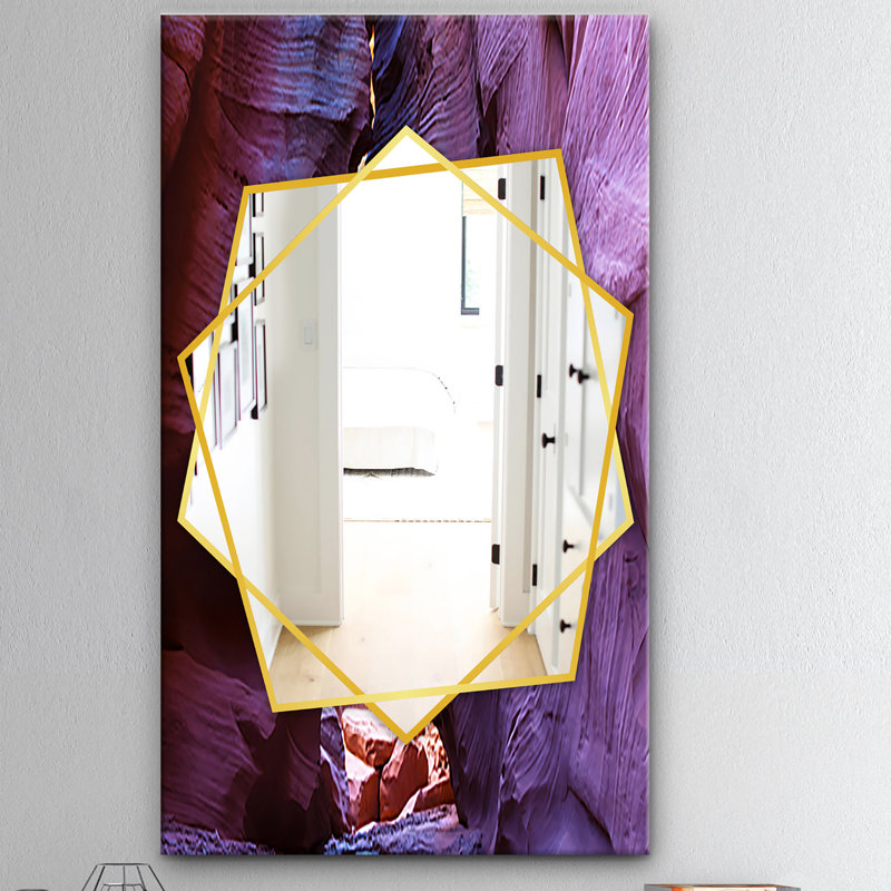 Lower Slot Antelope Canyon Wall Mirror, 39.4" H x 29.5" W